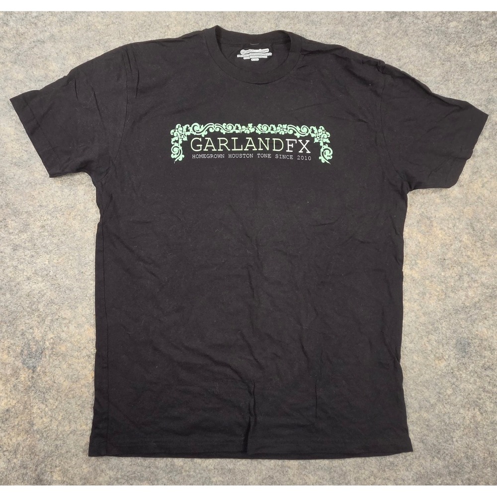 GarlandFX Homegrown Houston Tone Graphic T-Shirt Mens Medium Black Guitar Pedal